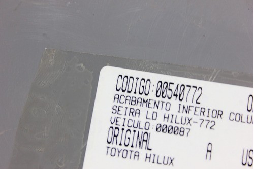 Acabamento Inferior Coluna Traseira Ld Hilux 05/11 (772)