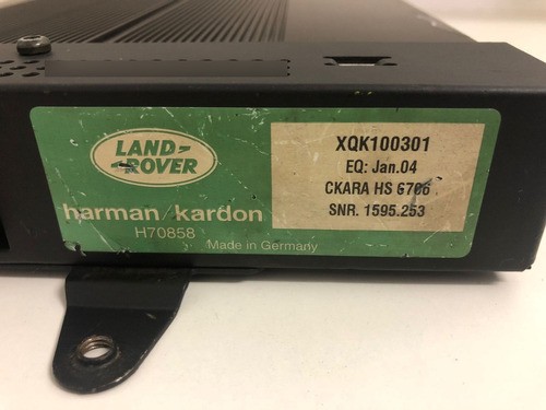 Módulo Amplificador Som Land Rover Harman Kardon - Xqk100301