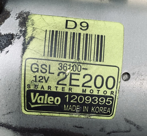 Motor Arranque Ix35 Tucson Sportage 15 A 19 361002e200