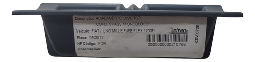 Porta Objetos Cinzeiro Fiat Uno 1.0/ 2006 (al) Adl Cxa 493