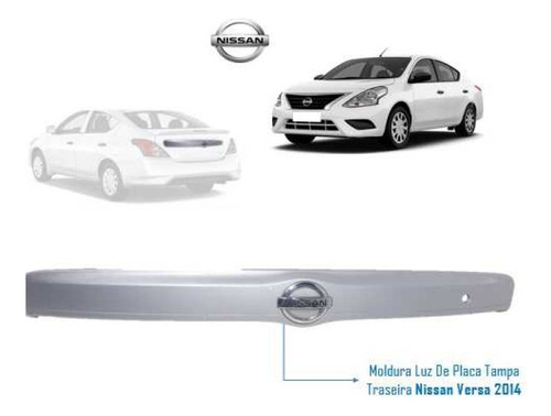 Acabamento Moldura Tampa Traseira Nissan Versa 2013 2014