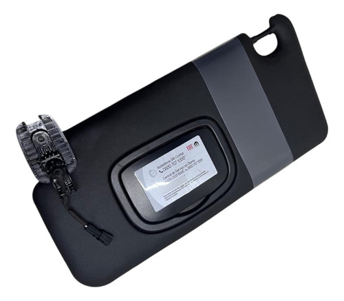 Quebra Sol Esquerdo Fiat Toro  2023 2024 Preto Com Espelho