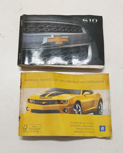 Manual Proprietário Gm S10 2012 A 2015 Com Capa Case Couro