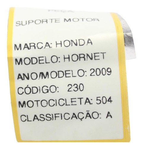 Suporte Motor Honda Hornet (504) 2009