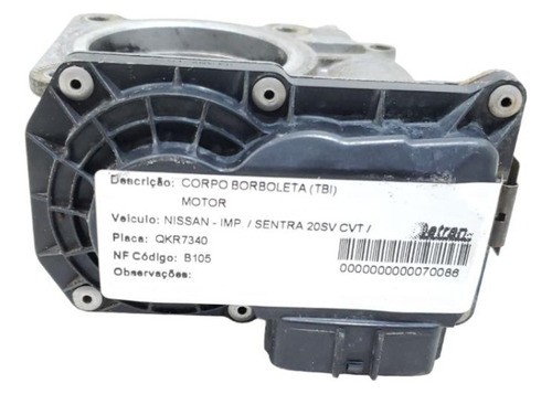 Tbi Corpo De Borboleta Nissan Sentra 2.0 2014 2015 2016 2017