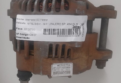 Alternador Mitsubishi Pajero Sport Gls 2001 - Me202754 - 90a