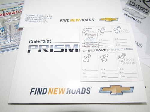 Manual Proprietário Chevrolet Prisma Ano 2017 A 2019