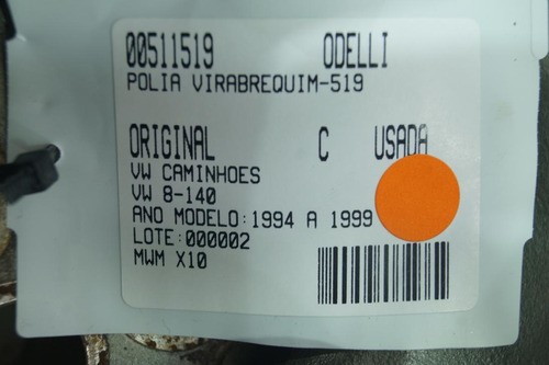 Polia Virabrequim Vw 8-140 94/99 Usado (519)