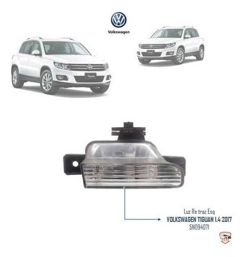 Luz De Ré Tras/esq Parachoque Tiguan 1.4 2017 5n094071