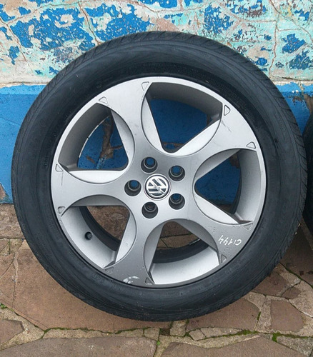 Jogo 4 Rodas Aro 16 5 Furos Sem Pneus Vw Golf 1999 A 2006