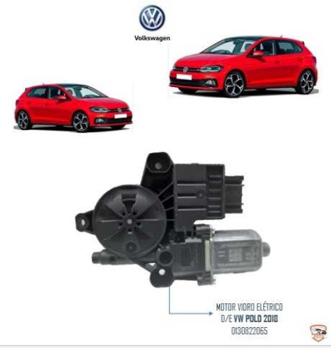 Motor Vidro Elétrico Vw Polo 2018 2019 Dianteiro Esquerdo