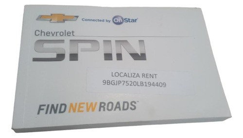 Manual Proprietário Chevrolet  Gm  Spin 2016 2017 2018 2019