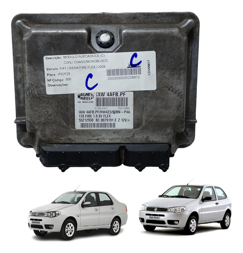 Módulo De Injeção Palio Siena Fire 1.0 8v Flex Iaw4afbpf