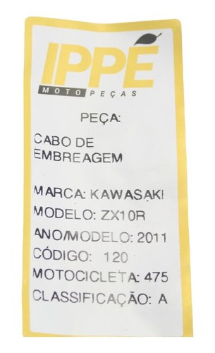 Cabo De Embreagem Kawasaki Zx10r (475) 2011