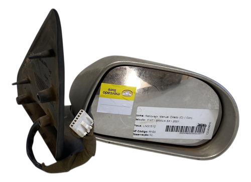Espelho Retrovisor Elétrico Fiat Marea Brava Lado Direito
