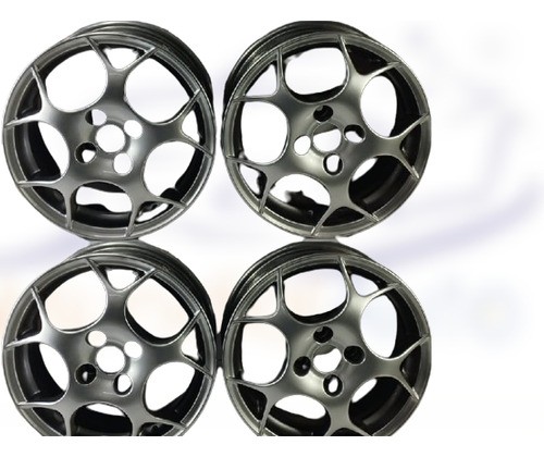 Jogo Roda Aro 15 4x100 Vw Fiat Gm   Pintas Perfeitas 15718