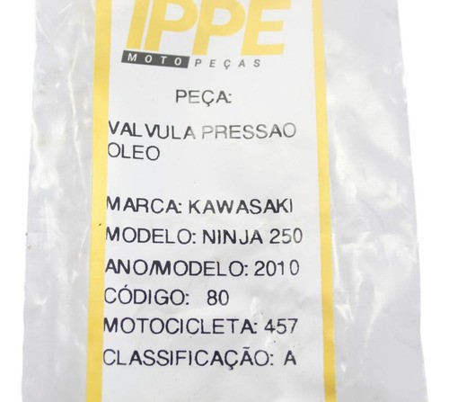 Valvula Pressão Oleo Kawasaki 250 (457)