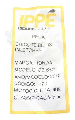 Chicote Bicos Injetor Honda Cb 650f (498) 2015