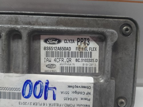 Módulo Injeção Ford Fiesta 1.6 Flex Bs6512a650ac 2004 A 2013