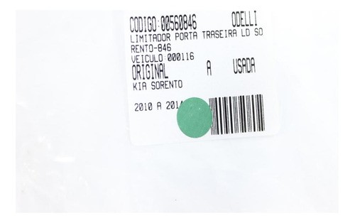 Limitador Porta Tras Ld Sorento 10/14 Us (846)