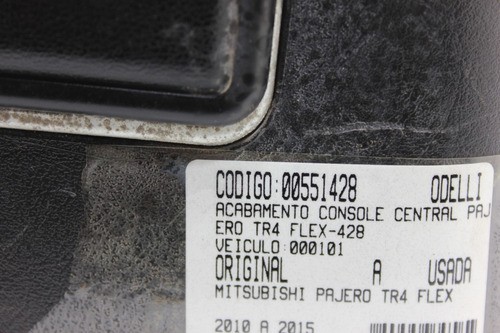 Acabamento Console Central Pajero Tr4 Flex 10/15 Usado (428)