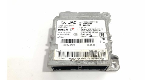 Módulo Central Air Bag Jac J6 11 Até 13 0285010342 Bosch