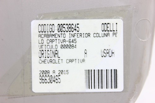 Acabamento Inferior Col Pé Ld Captiva 08/15 Us (645)