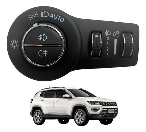 Botão Luzes Compass 2021 Diesel 07357254100 7 Pinos