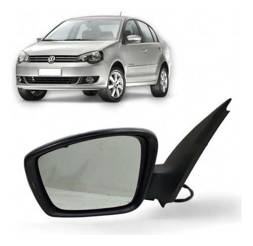 Retrovisor Elétrico Com Pisca Lado Esquerdo Vw Polo 2015/ 18