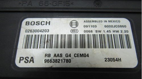 Módulo Do Sensor De Ré Citroen C5 Ano 2008 A 2013 