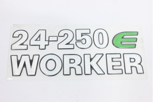 Emblema '24-250 E Worker' Lateral Vw (pequeno) Usado