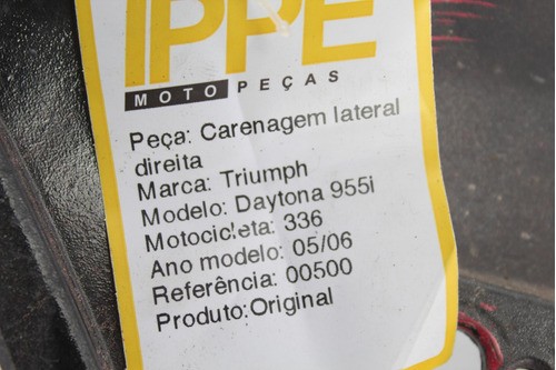 Carenagem Lateral Direita Triumph Daytona 955