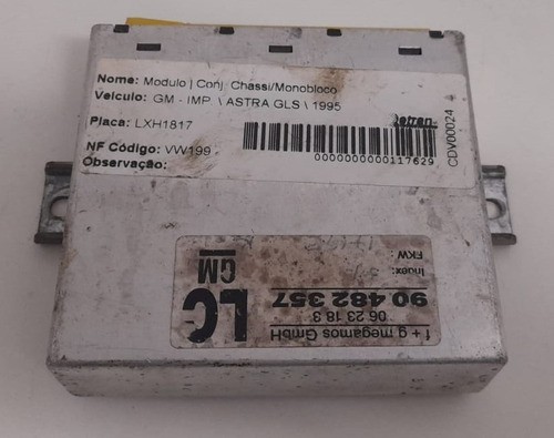 Modulo Alarme Gm Astra Gls 1995 - 90482357