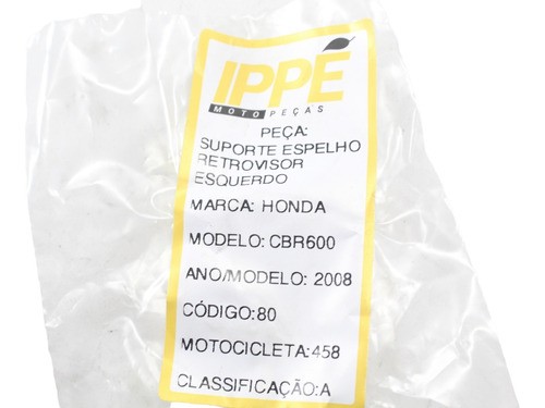 Suporte Espelho Retrovisor Esquerdo Cbr 600 Rr (458)