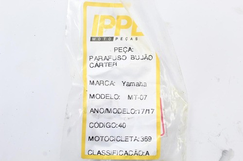 Parafuso Bujao Carter Yamaha Mt07 Mt 07 (369)