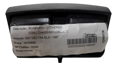 Cinzeiro Console Central Gm Vectra 97/05 (al) Cxf 92