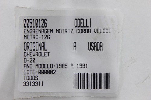 Engrenagem Motriz Coroa Velocmetro D-40 Ou D-6000 85/91 (12