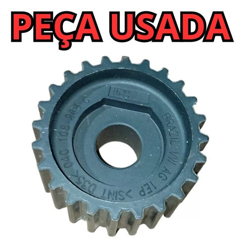 Polia Correia Dentada  Virabrequim Volkswagen 3cc Up G8 Fox