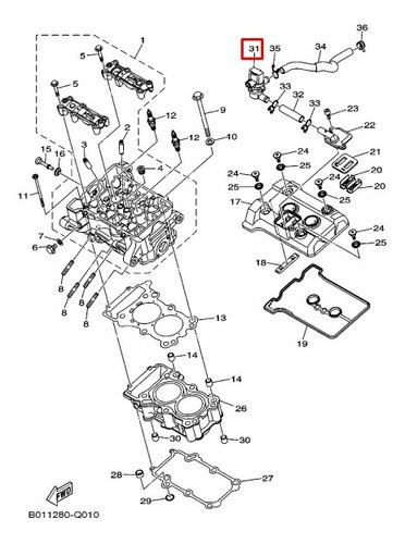 Válvula Solenoide Ar Yzf R3 Mt 03 Yamaha (321)