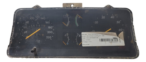Painel De Instrumento Gm Kadett Monza 89/98 (al) Adl Cxa 502