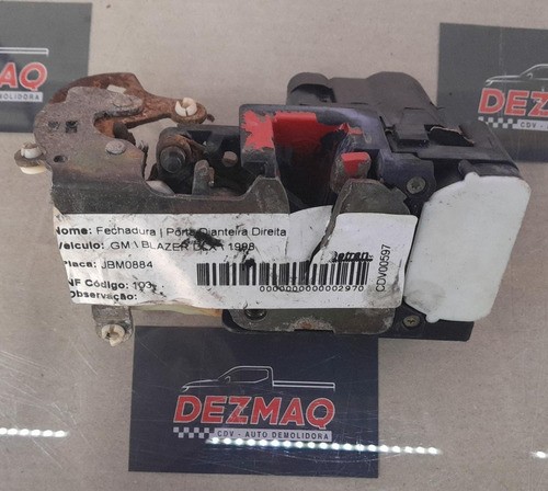 Fechadura Porta Dianteira S10 Blazer 1997/2010 Ld Direito