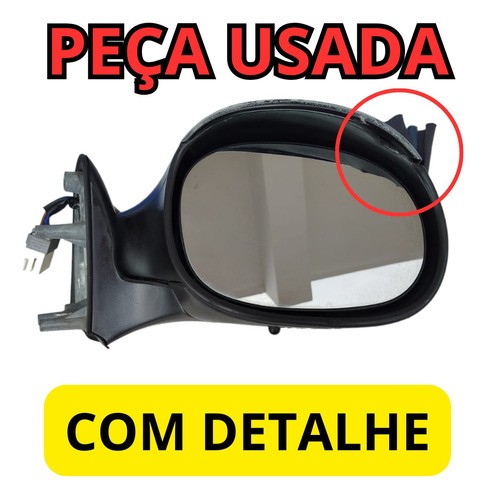 Retrovisor Direito Peugeot 206 1999 A 14 Original E11015690 