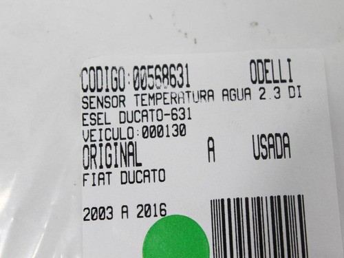 Sensor Temperatura Água 2.3 Diesel Ducato 03/16 Usado (631)