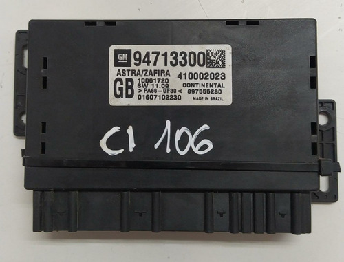 Módulo Conforto Alarme Vidro Gm Zafira 2010 94713300