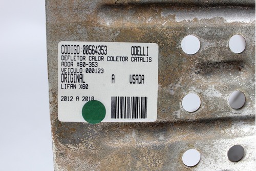 Defletor Calor Coletor Catalisador X60 12/18 Usado (353)