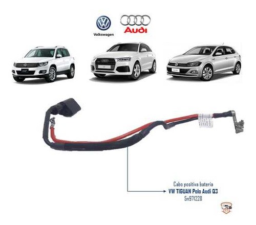  Cabo Positiva Bateria Vw Tiguan Polo Audi Q3 5n971228