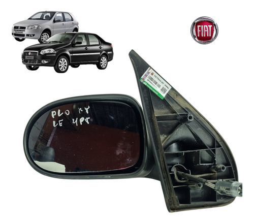 Retrovisor L.e Manual Fiat Palio Siena 2007 A 2014 Original