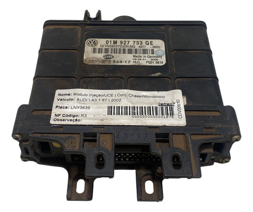 Módulo Do Câmbio Automático Audi A3 01m927733ge 5dg00792317