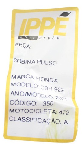 Bobina Pulso Honda Cbr 929 (472) 2001