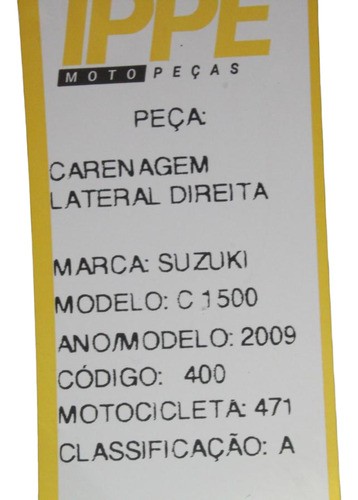 Carenagem Lateral Direita Boulevard C1500 (471) 2009